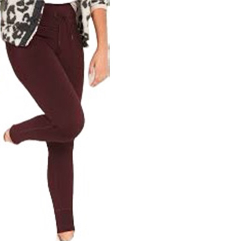 Old Navy Plum Wine High-Waisted CozeCore Side-Pocket Jogger Leggings 4LM12.5 - Picture 3 of 8